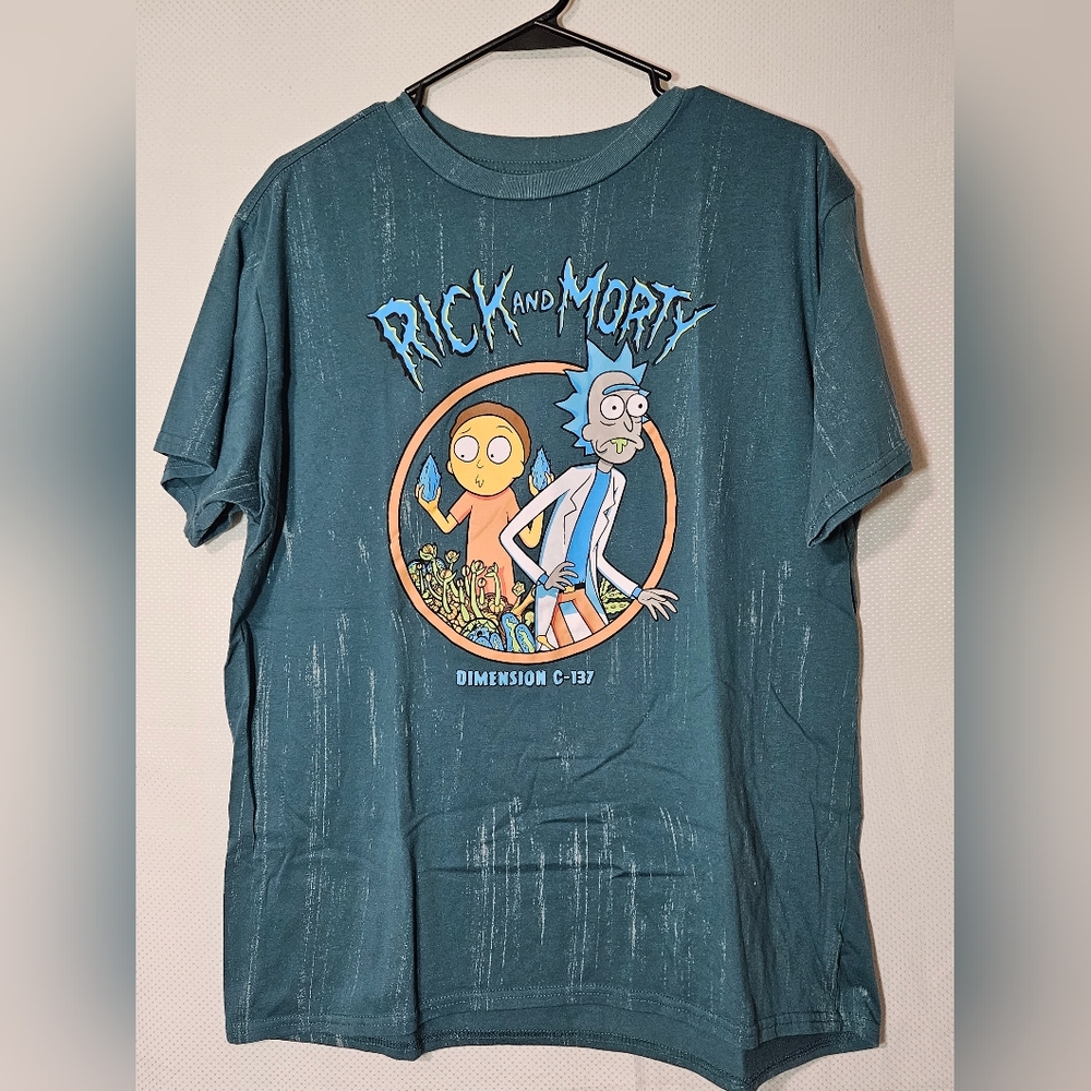 Rick and Morty Graphic T-shirt Size XXL New School Still Cool 😎 Multicolored